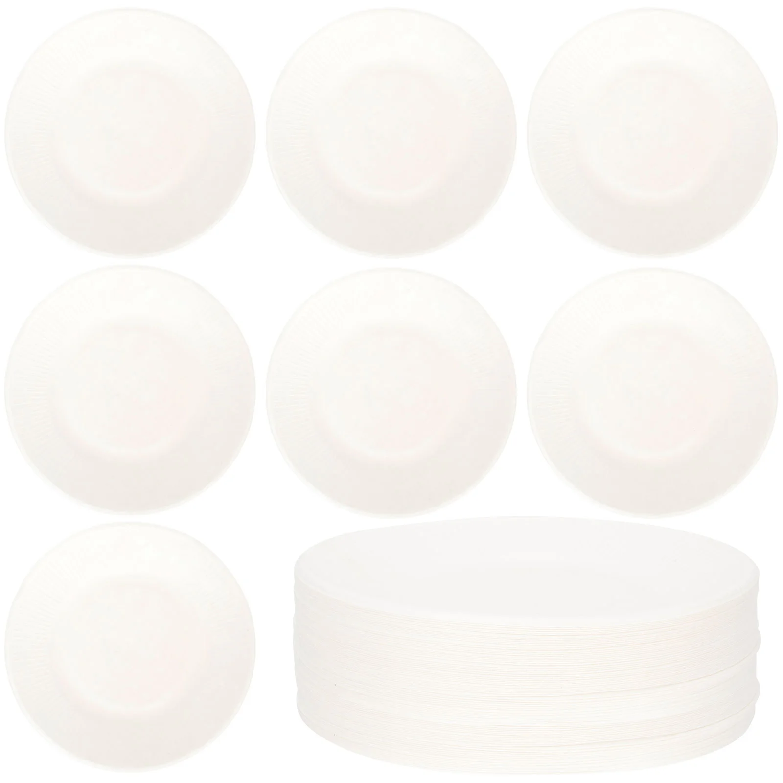 

Paper Plates Partyplate Dinner Tablewares Disposable White Birthday Weddingserving