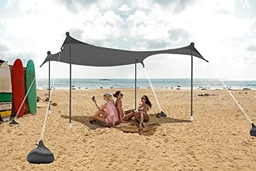 

Portable Sun Shelter for Beach, Camping Trips (10x9 FT, Red)