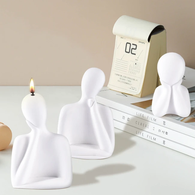 

Creative Candle Molds for DIY Heat Resisting Silicone Moulds for Making Soaps Plaster Figurines & Miniatures DIY Candle Moulds