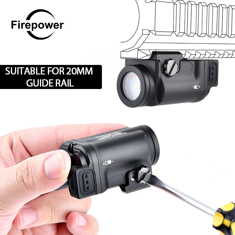 

Фонарь для тактисветильник вспышки Klesch-1S GEN2.0, фонарь для пистолета Glock 17 19, аксессуары для страйкбола, фонарь для Пикатинни 20 мм