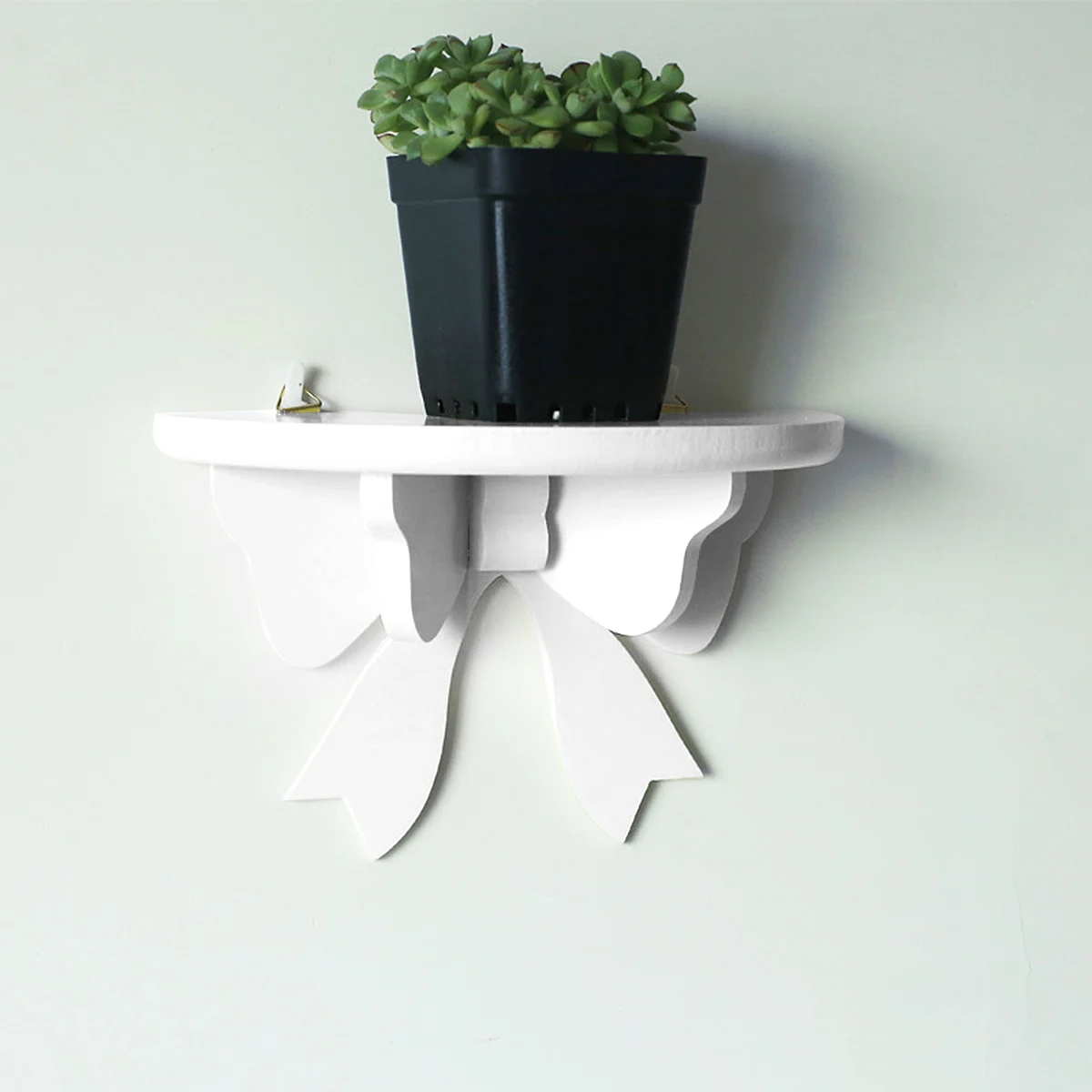 

Wall Shelf Shelves Floating Wood Rack Nursery Kitchen Wooden Bathroom Holder Shower Hanging Storage Room Caddyplant Semicircle