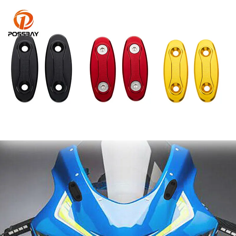 

Motorcycle Block OFF Plate Rear View Mirror Hole Cover Mirror Chassis Decorative Code Cap Base For Suzuki GSXR GSX-R1000 600750