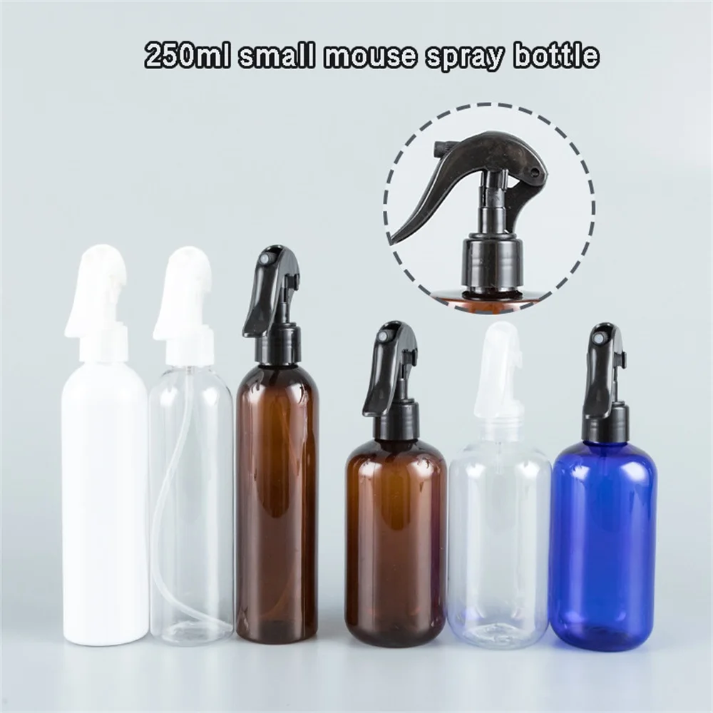 

250ml Transparent PET Empty Spray Bottles Refillable Bottles Portable Trigger Sprayer Essential Oils Aromatherapy Perfume Bottle