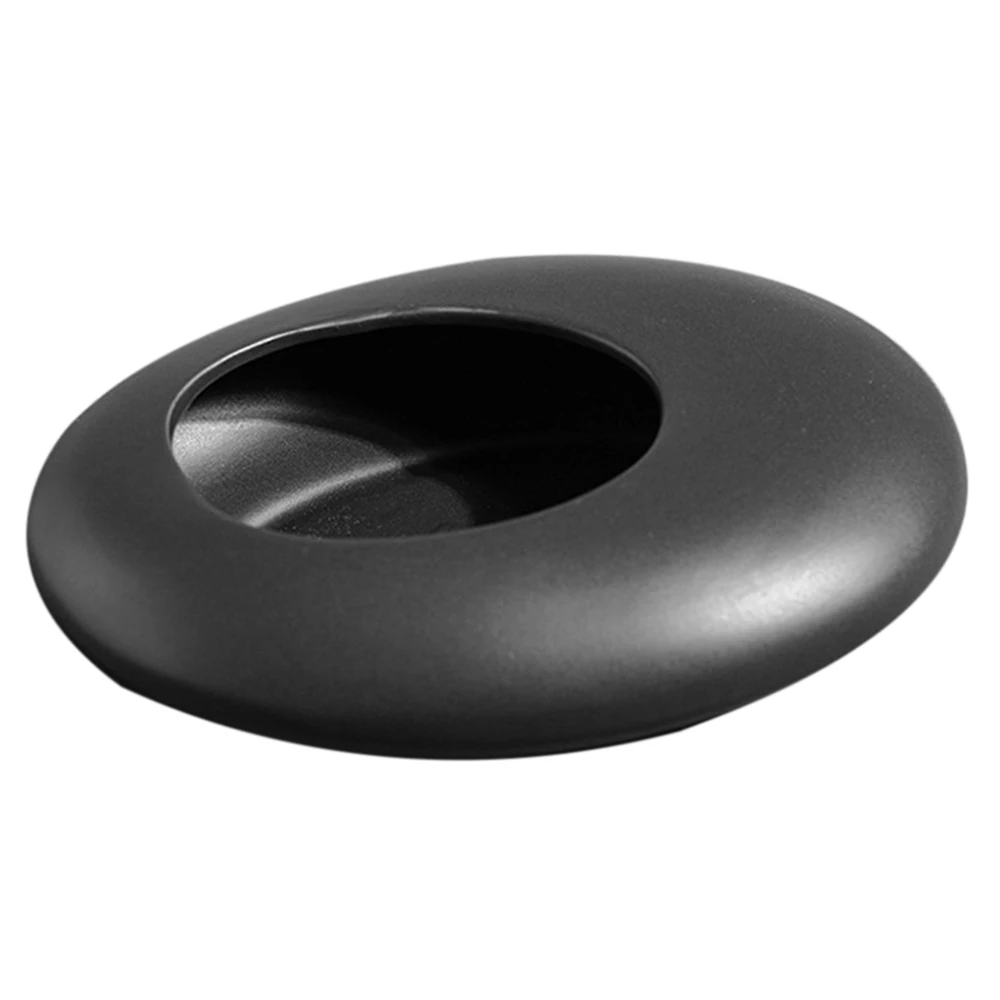 

Керамическая ваза в китайском стиле, цветочный горшок, черный, белый булыжник, деформация, цветочная композиция, Современное украшение