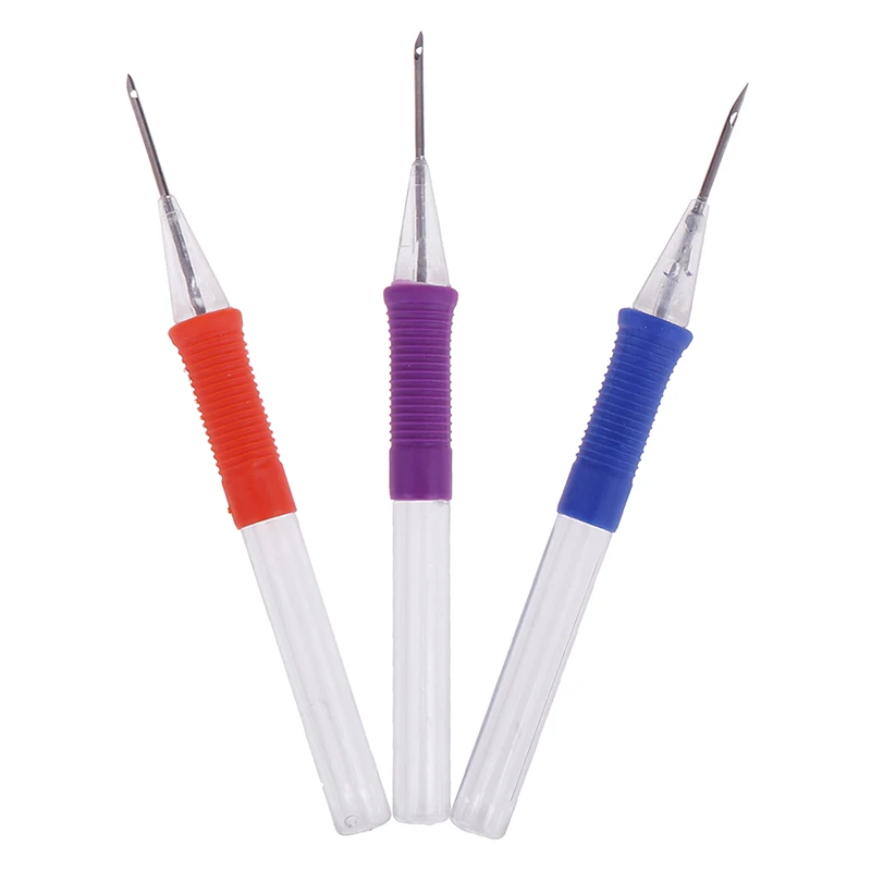 

DIY Embroidery Pen Hand Embroidery Needle Weaving Tool Punch Needle Craft