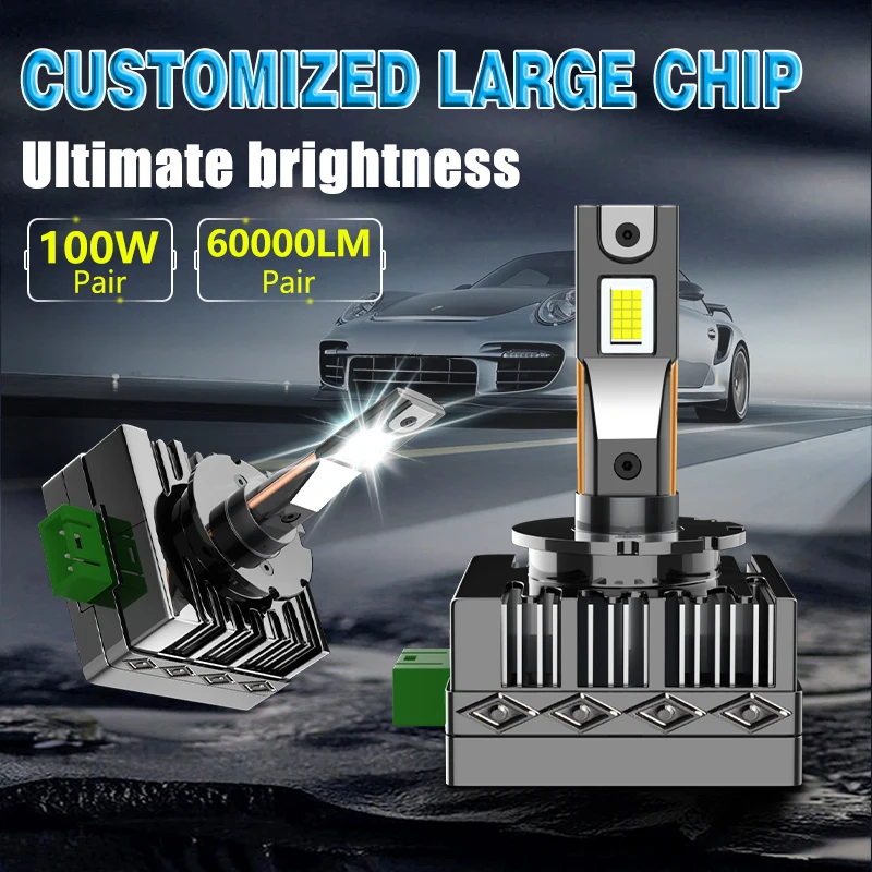 Carsnake Светодиодные Автомобильные Фары D1S D1R D2S D3S D4S D8S Canbus 60000Lm Дальний Свет Ближнего