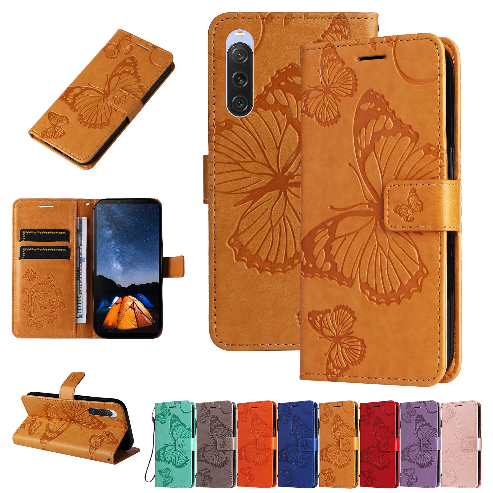 Флип-чехол для SONY XA ULTRA C6 чехол-бумажник из искусственной кожи с защитой от