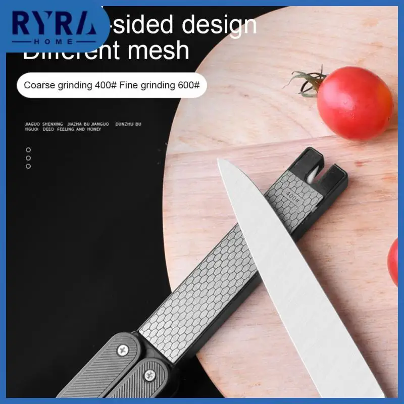

Asb Handle Knife Sharpener Labor-saving Kitchen Sharpening Stones Surface Honeycomb Pattern Double-sided Design Sharpening Stone