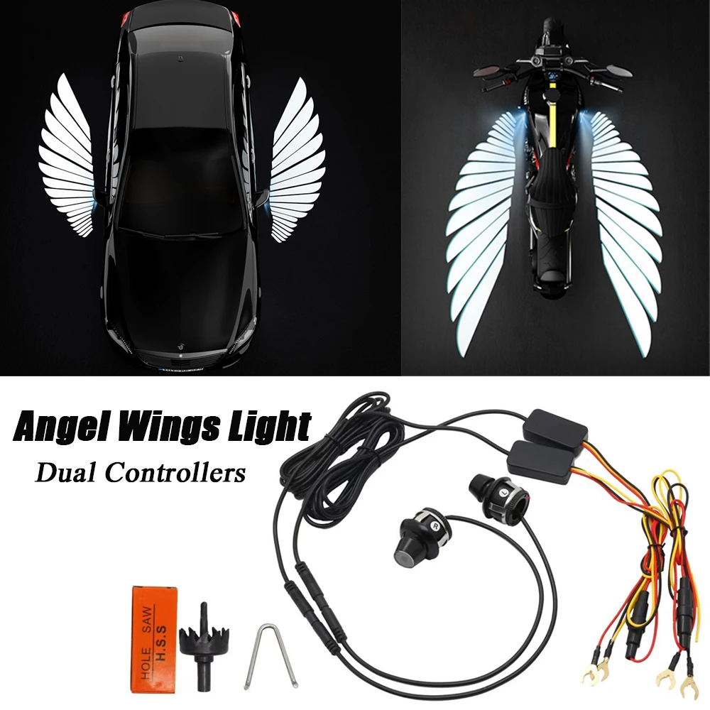 

Универсальное модифицированное светодиодное зеркало заднего вида, «ангельское крыло», «приветственная модель», подходит для Mercedes Benz BMW Porsche Volkswagen Honda Toyota