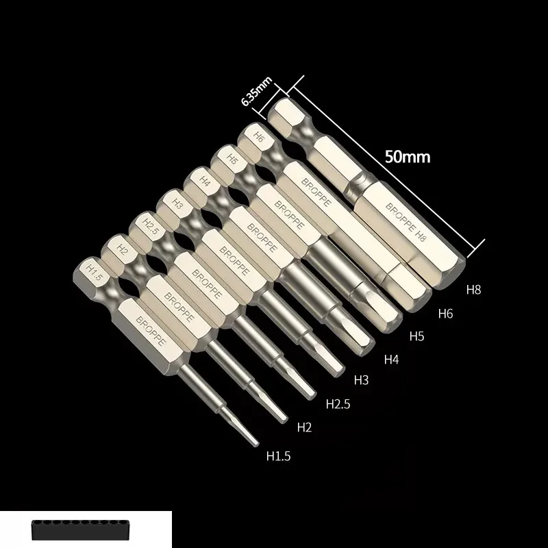 

Шестигранный ключ с шестигранной головкой, набор сверл S2, набор метрических шестигранных бит из легированной стали, магнитный наконечник, шестигранный ключ, отвертка, биты для электрического D