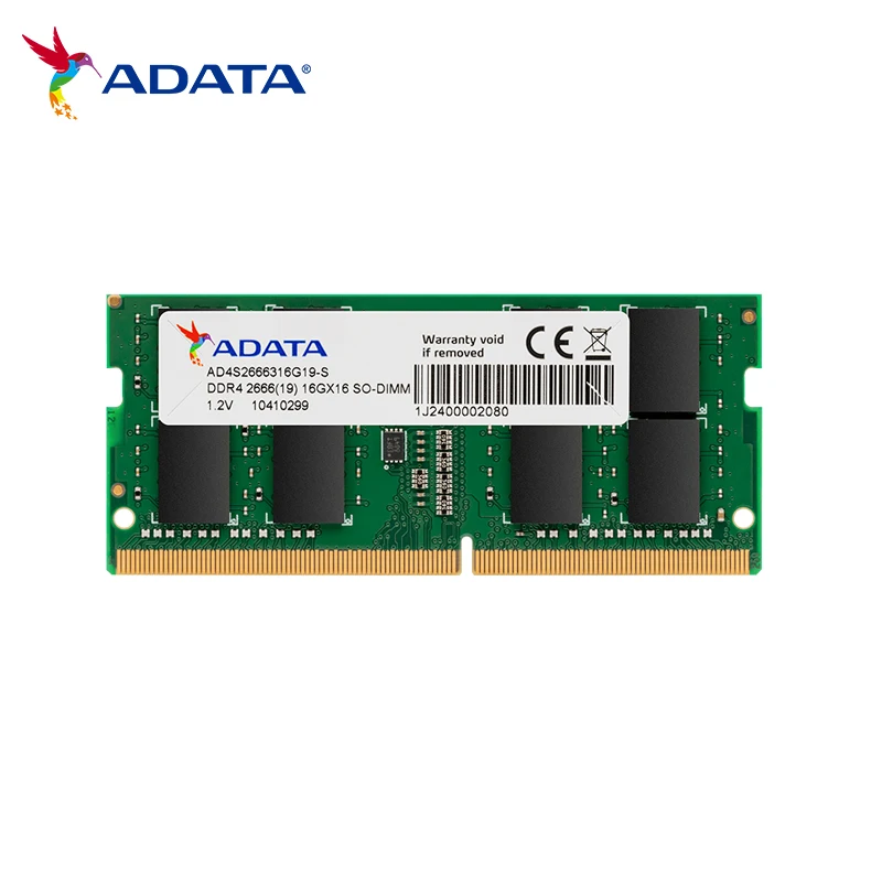 Память ADATA RAM DDR4 DDR3 32 ГБ 16 8 4 DDR5 4800 МГц 3200 2666 SO DIMM 260pin ОЗУ для ноутбука ПК |