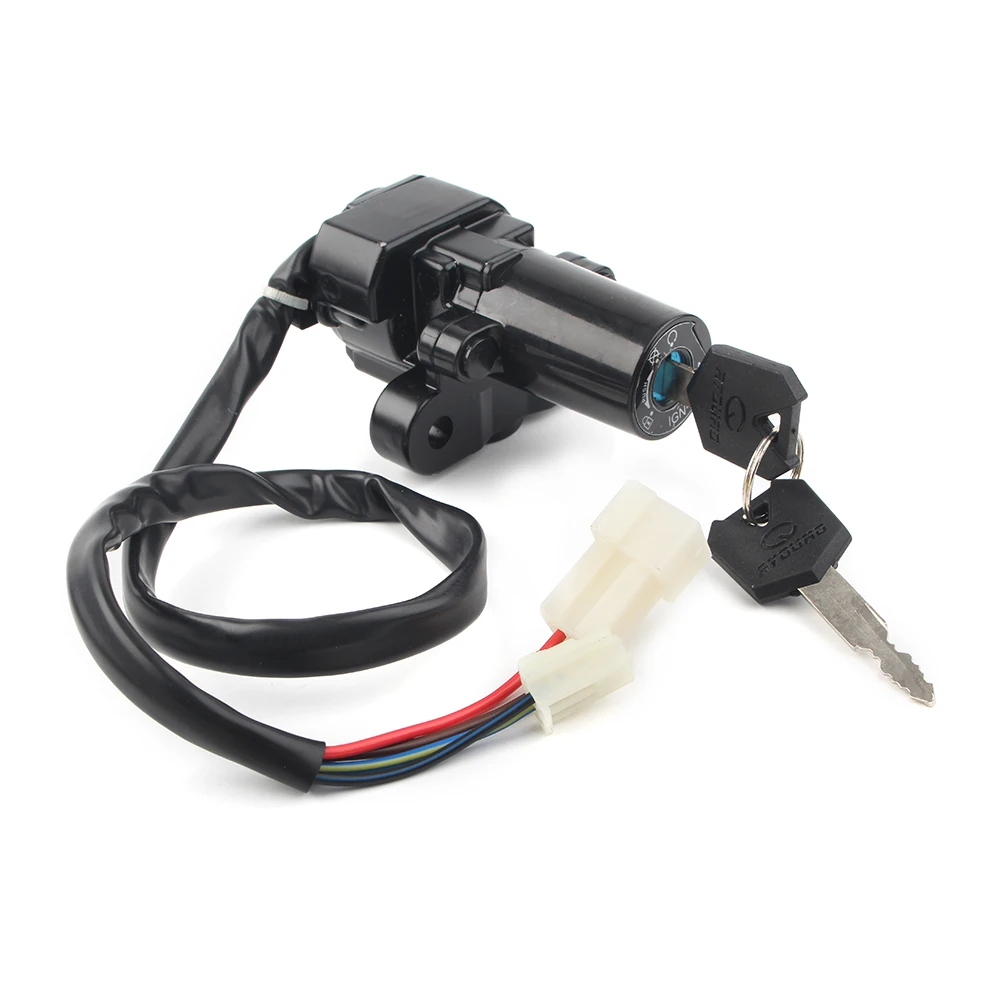 Для Yamaha YZF R1 R6 MT03 FZ6 FZ6R XJ6 FZ09 2000-2016 комплект замка зажигания мотоцикла с 2 ключами