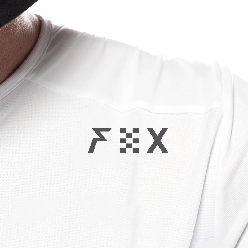 Фото FHX доставка BMX Moto горный велосипед рубашки для езды MTB DH эндуро рубашки для мотокросса трикотажные изделия для скоростного спуска трикотажные изделия с лисой №2