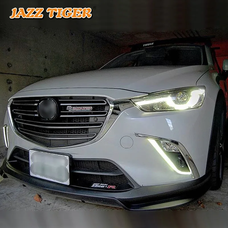 JAZZ TIGER 2 шт. желтый сигнал поворота функция водонепроницаемый автомобиль DRL
