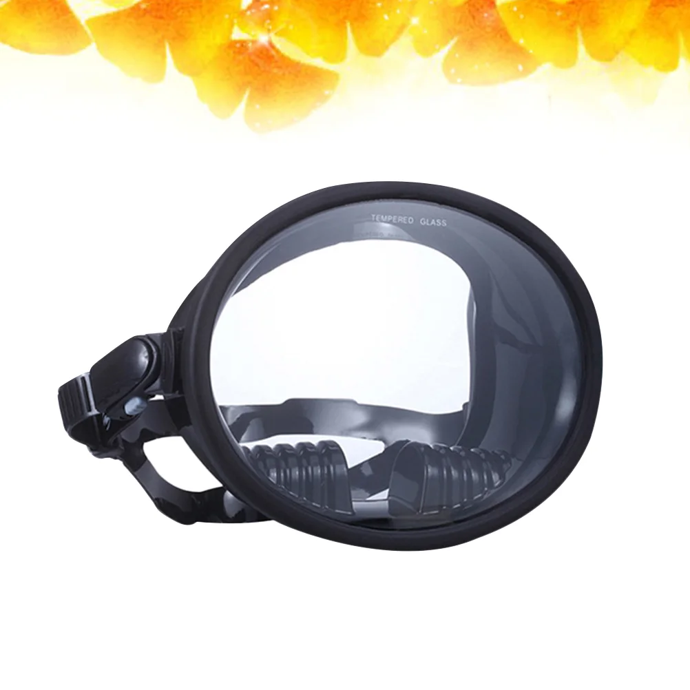 

1pc Wide-field Diving Goggles Anti-fog Swimming Glasses Diving Use Glasses (Black)