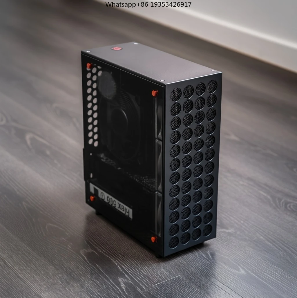 Фото Маленькая алюминиевая стальная пушка V9: идеальное шасси Mini ITX. Подходит для поддержки источника питания Flex и половины высоты. №1