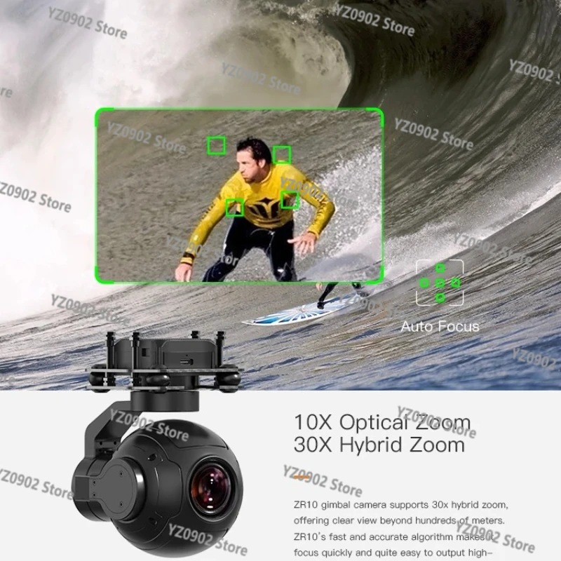 Фото 3-осевой подвес ZR10 — камера SIYI 4MP 2K, 10-кратный опт/30X зум, ночное видение звездного света для UGV USV №5