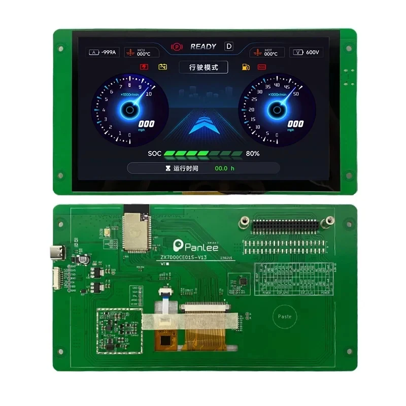 Фото Плата разработки ESP32 с емкостным дисплеем 800x480, микроконтроллер ESP32-S3R8, опционально RS485, аудио, для домашней панели управления №1