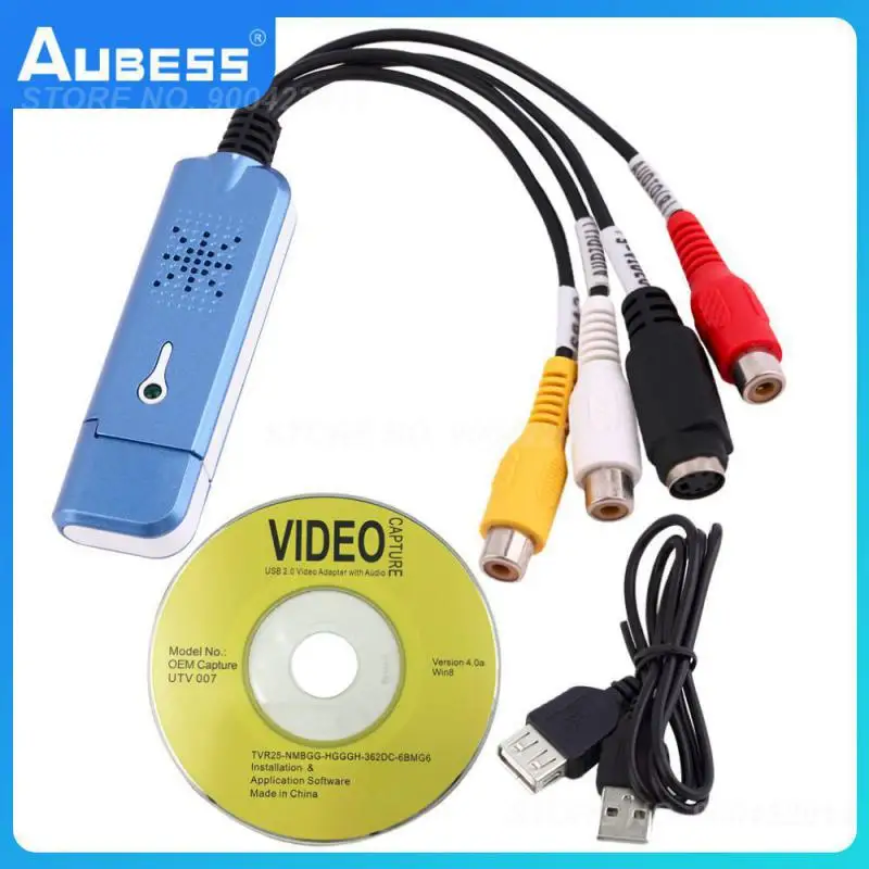 New Converter Plug  Play With Usb Cable Adapter Audio Video Capture Cable Adapter For Easycap 256mb Video Capture Converter