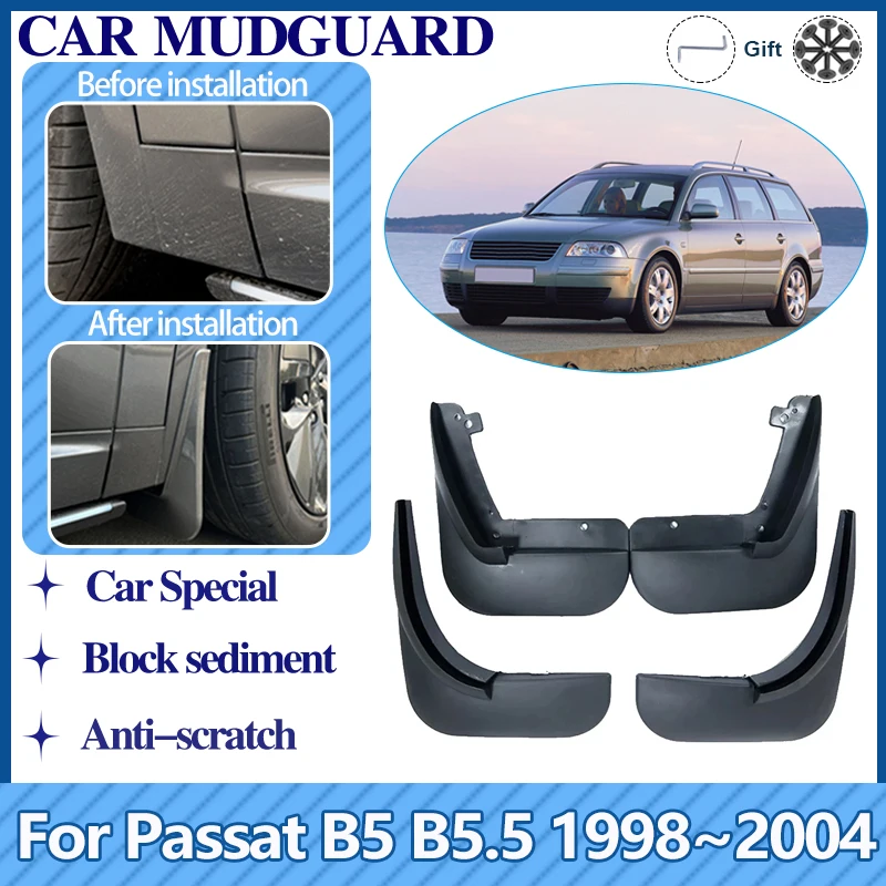 Для VW Volkswagen Passat B5 B5.5 1998 ~ 2004 автомобильные брызговики передние и задние на крыло
