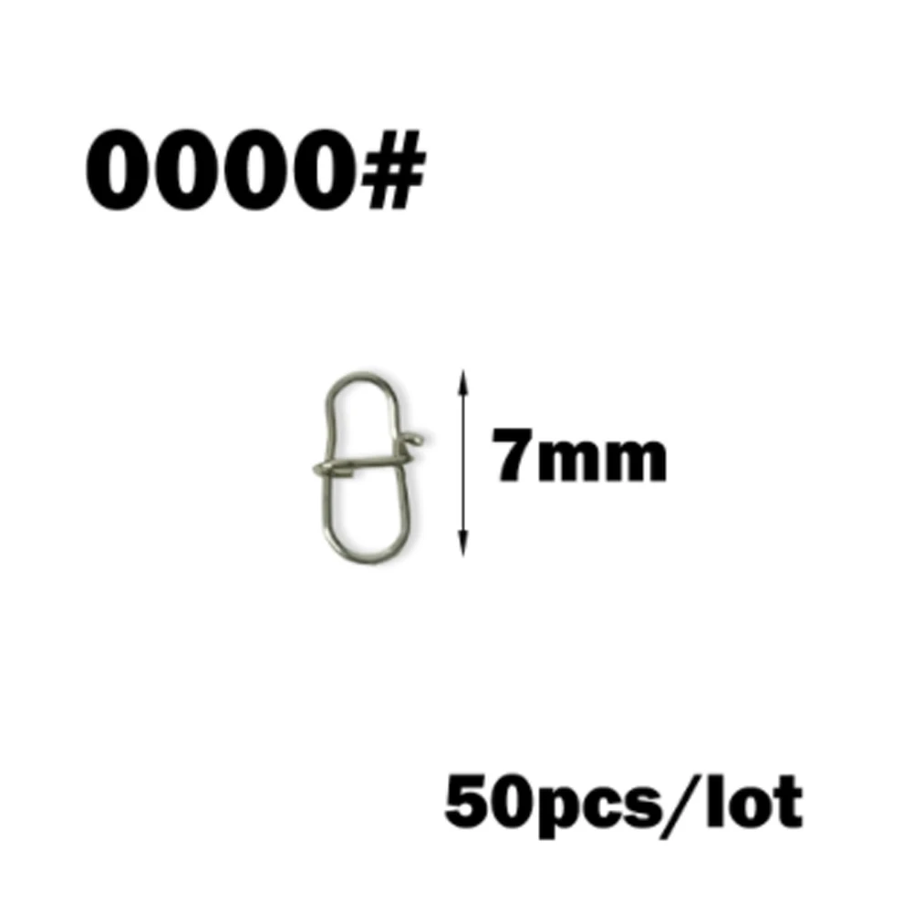 50 шт. рыболовные Вертлюги Из Нержавеющей Стали |