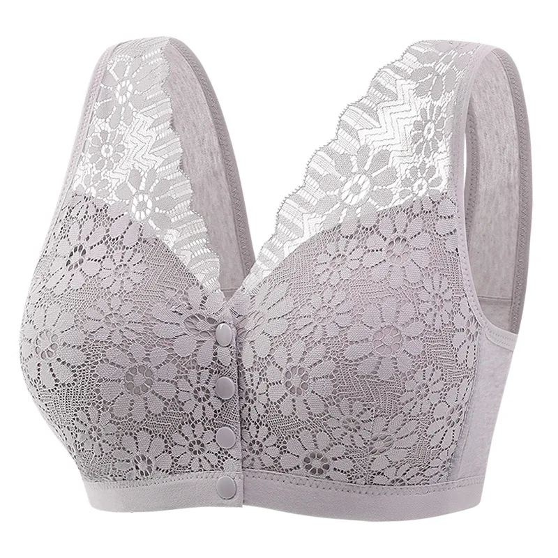 Женский Кружевной Бюстгальтер Для Кормления С Застежкой Спереди Фиксированные