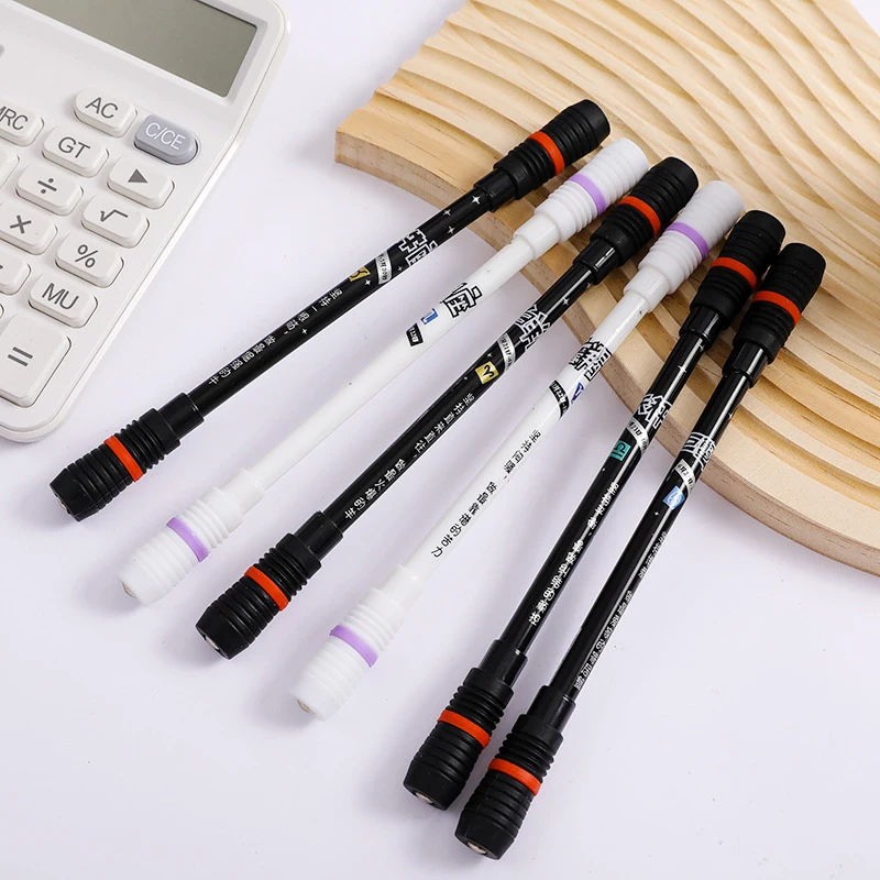 

1Pcs Creative Gel Pen Spinning Non Slip Coated Spinning Pen Anti-Skid Random Rolling Pen Office Stationery Kids Toy