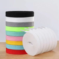 1pair classic white black shoelaces high quality polyester shoe laces fashion sports casual shoe lace solid flat shoelace