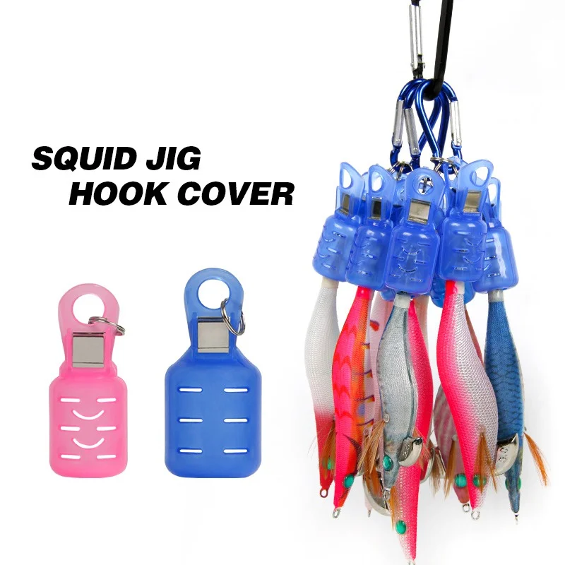 

Eging EGI Squid Jig Hook Cover Octopus Cuttlefish Hook Safety Jigs Lure Covers Wood Shrimp Umbrella Hooks Protective Cover