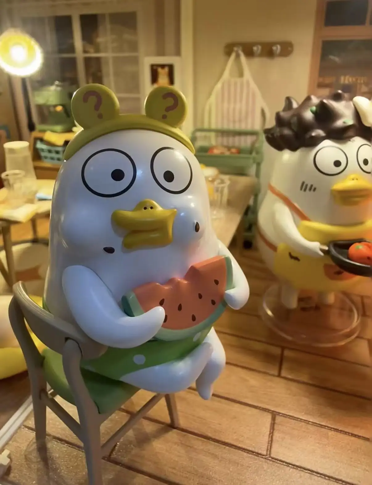 Фото POP MART Серия Duckyo's Leisure Life: Коллекционные фигурки-сюрпризы в закрытых коробках — милые аниме-персонажи, подарок для девочек №1