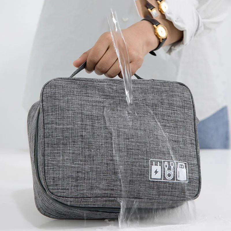 Portable Travel Cable Bag Portable Digital USB Gadget Electronics Organizer Charger Wires Cosmetic Zipper Storage Pouch kit Case