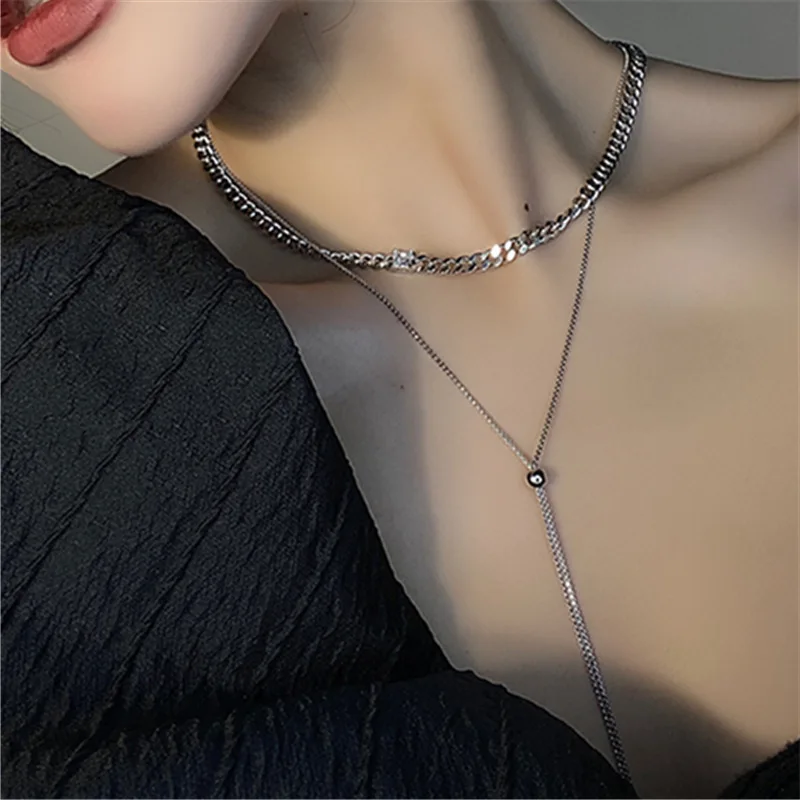 

2022 New Arrival Necklaces Fashion Women Chains Necklaces Trendy Link Chain Metal Geometric All Compatible Elegant Jewelry
