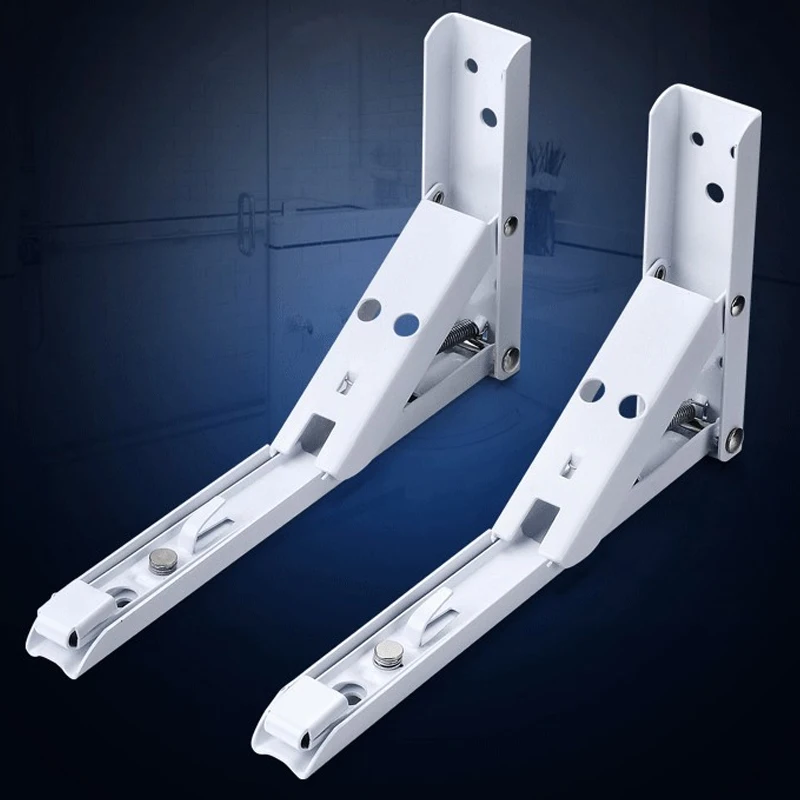 

2 шт./компл. 8 дюймов, 10 дюймов, 12 дюймов, белая длина, стальной треугольник, блестящий настенный кронштейн, металлический угловой кронштейн