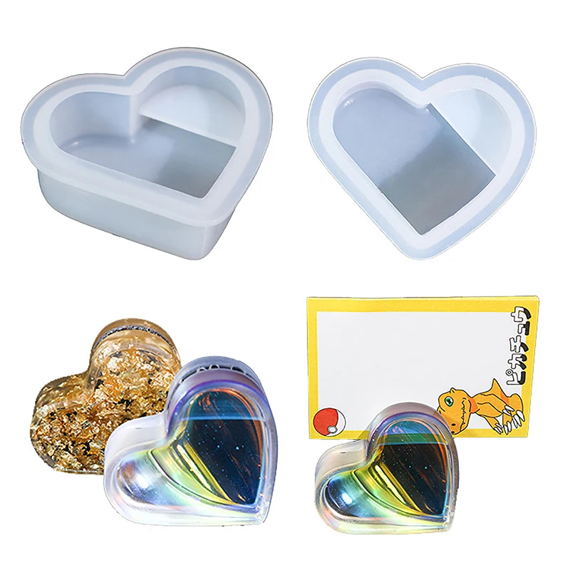 

1 шт. «сделай сам», зажим для карты в форме сердца, гипсокартонные формы для бетона из эпоксидной смолы, декор для рабочего стола и офиса