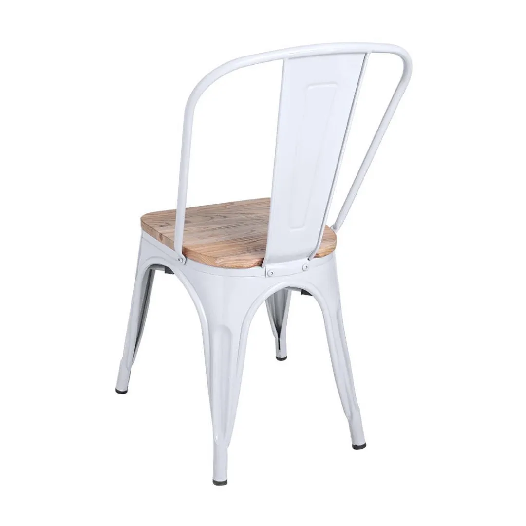 Комплект из 4 стульев сиденье натурального дерева Talix |