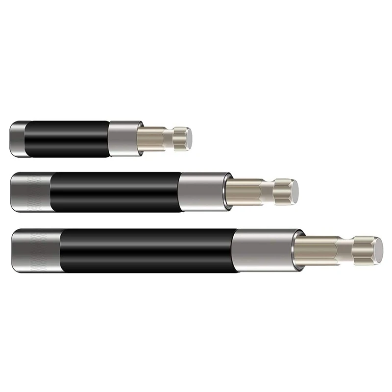 

3Pcs 80/120/140Mm 1/4Inch Hex Shank Bit Holder Extension Quick Change Screwdriver Connection Rod Adapter Sleeve