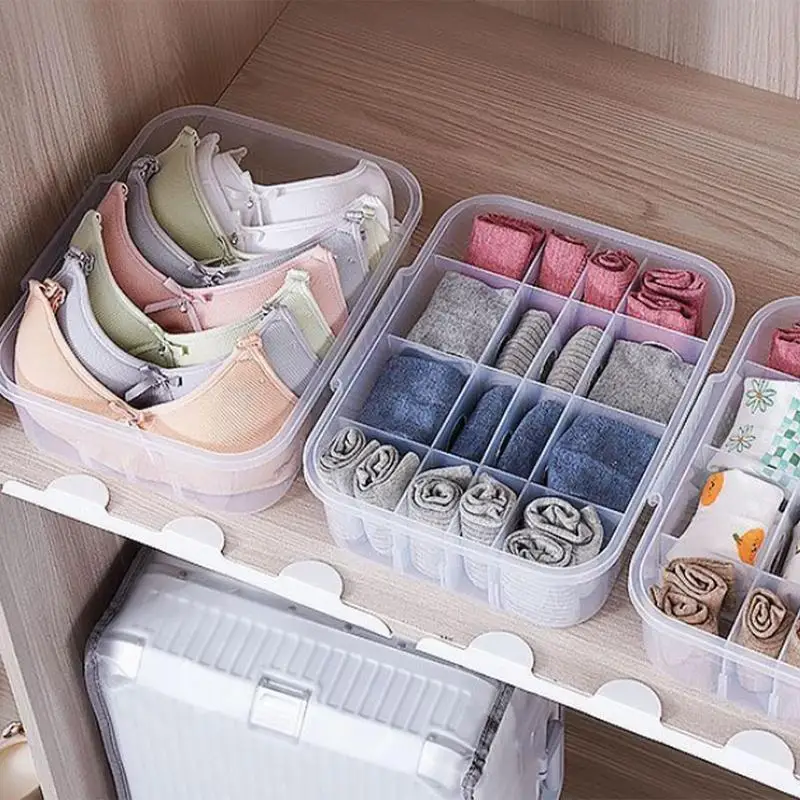 

Under Shelf Pull Out Drawer Transparent Closet Organizer & Storage Bins Portable Closet Pull Out Storage Organizer For Bra