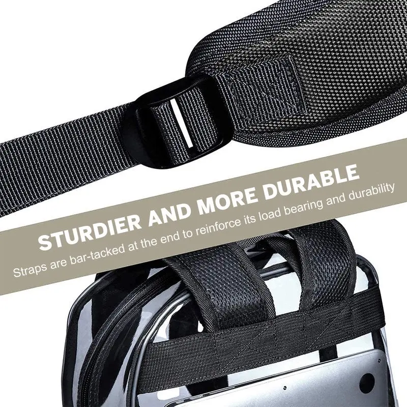 Large Clear Backpack Heavy Duty Stadium Approved School Bookbag Waterproof PVC Transparent Backpacks for Kids Adults Clear Bag w