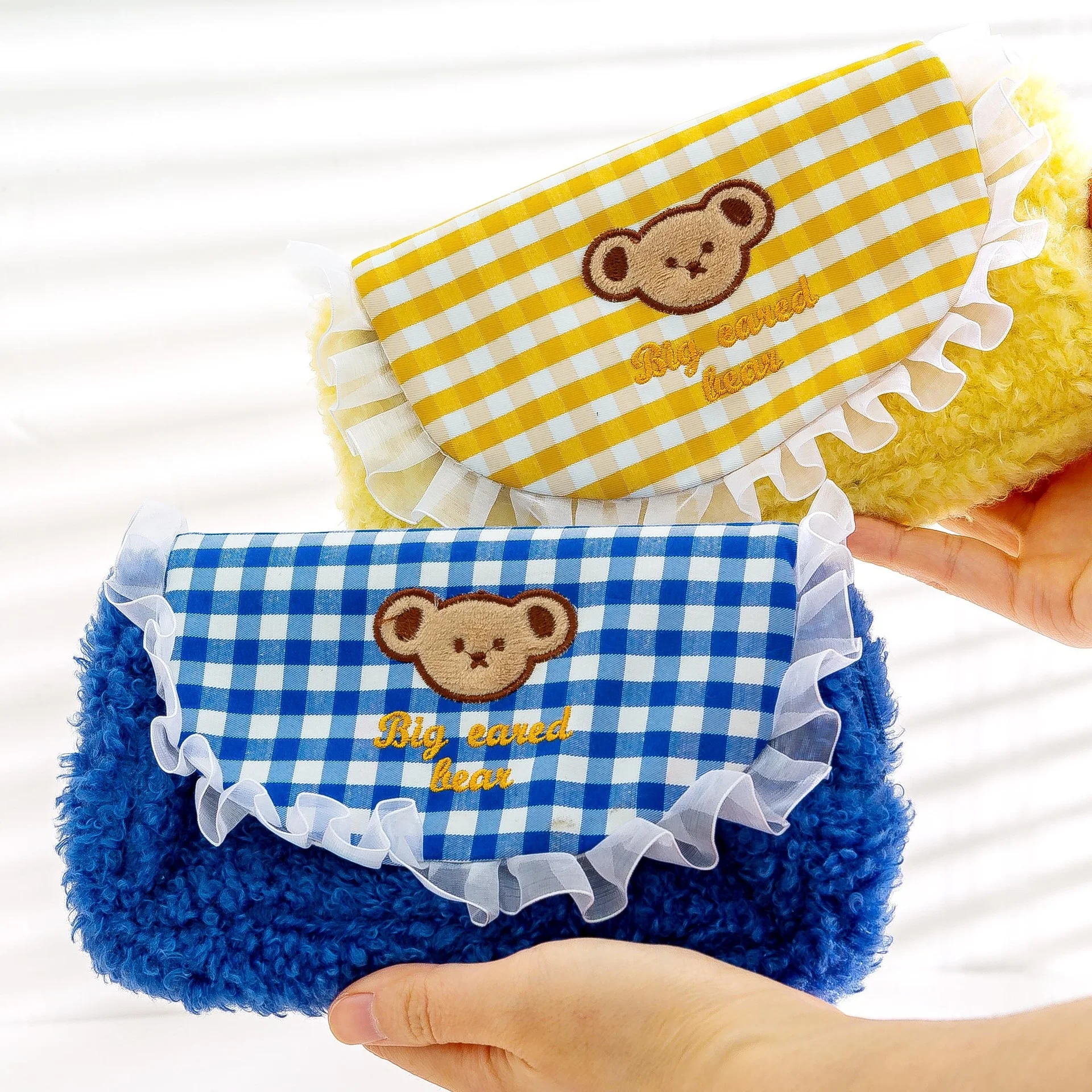 

Pencil Cases For Girls Lace Cosmetic Bag Cute Cartoon Stationery Organizer Kawaii Bags School Box Pen Box Office Supplies