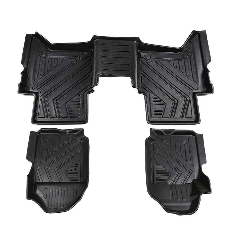 

Floor Mats For Ford Ranger Wildtrak 2017-2020 All Weather Anti-Slip Waterproof Floor Liners Car Mat Interior Accessories TPE