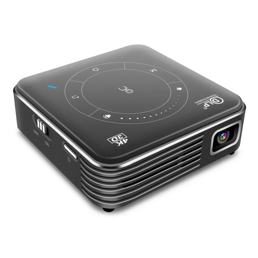 Touyinger D021 Android 9.0 Поддержка 4K Мини-проектор 3D HD Портативный Micro WIFI DLP Мобильный