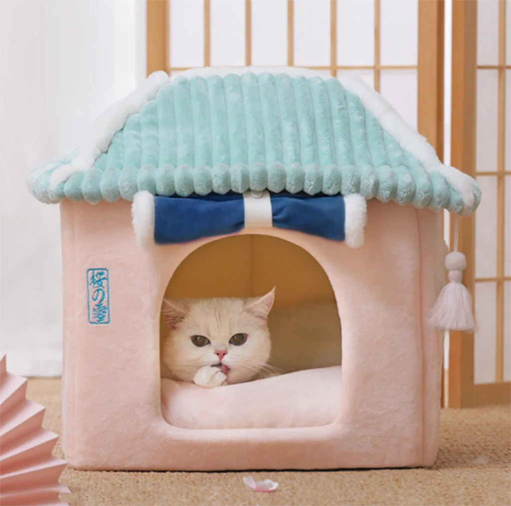 

Dogs Soft Nest Kennel Sleeping Cave For Cat Dog Puppy Warm Tents Removable Bed Nest For Chihuahua