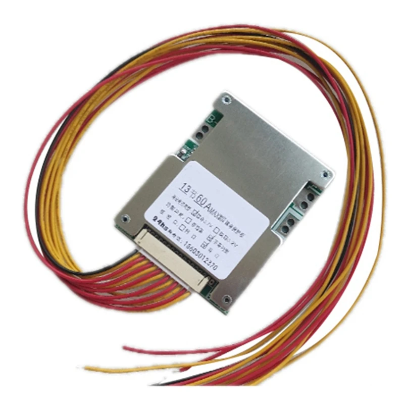 

13S 48V 60A Battery Protection Board Electronics -Ion Cell Battery BMS PCB Equalizer Board BMS Board Module