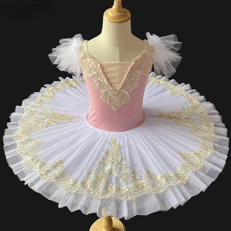 

Professional Ballet Tutu Dress Ballerina Clothing Girls White Swan Lake Dancewear Dance Dress for Girl Gymnastics Leotard Ballet