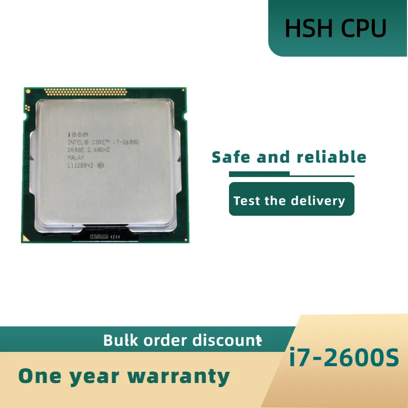 

Intel Core i7 2600S 2.8GHz Quad Core Processor 8MB 65W LGA 1155 cpu