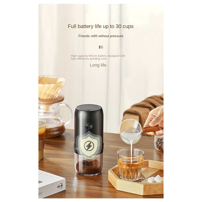 BEAU-Кофемолка Charge Professional Stronger Регулируемый шлифовальный станок Портативная