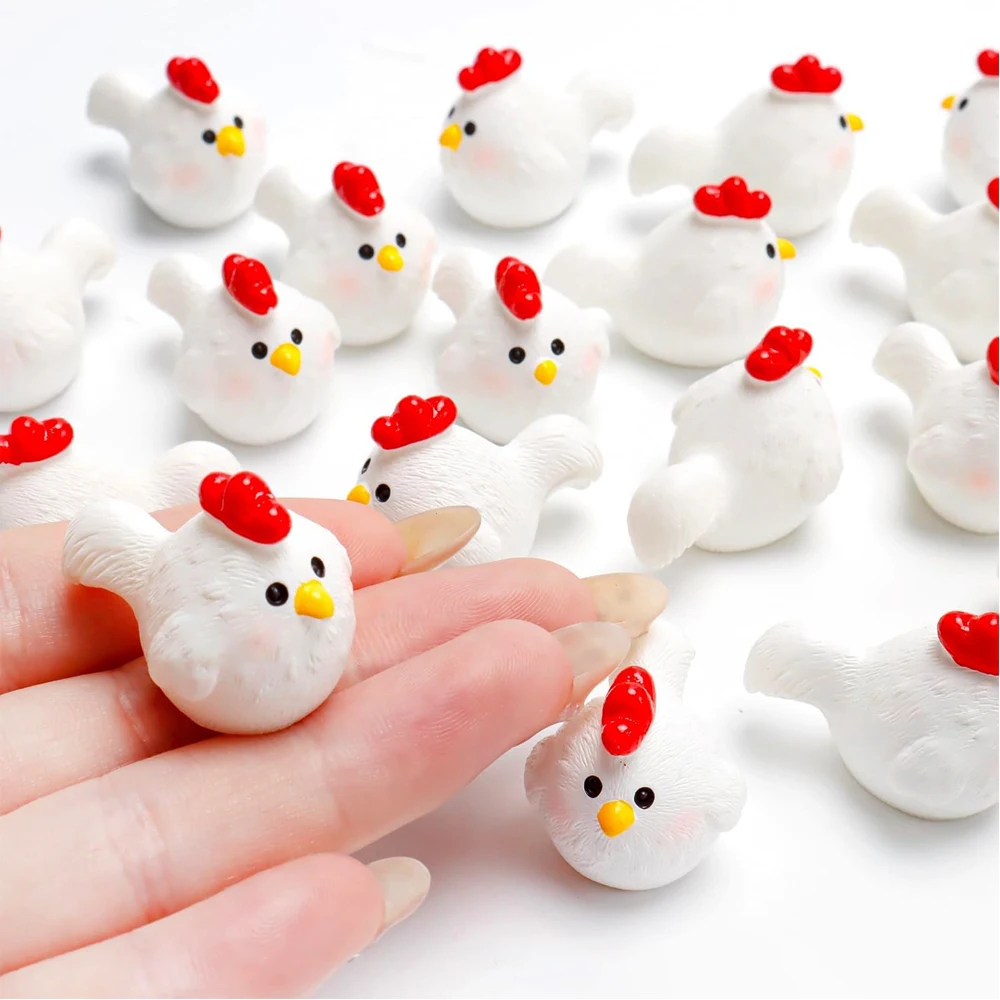 

Мини фигурки цыплят из смолы 2/4 шт