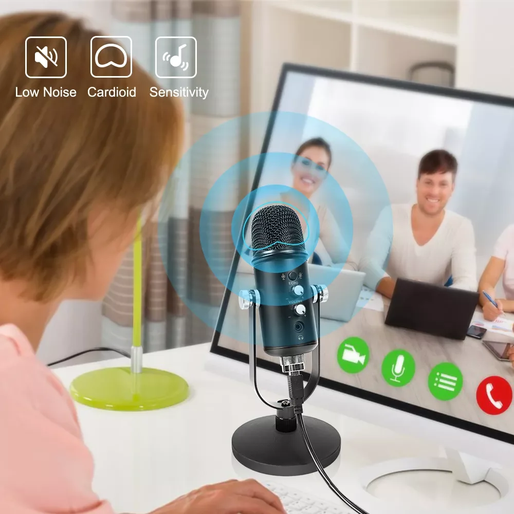 

2022 Usb Gaming Microphone Condenser Microfone Streaming Cardiod Microphone Plug And Play Mic For Youtube Popcast Chatting