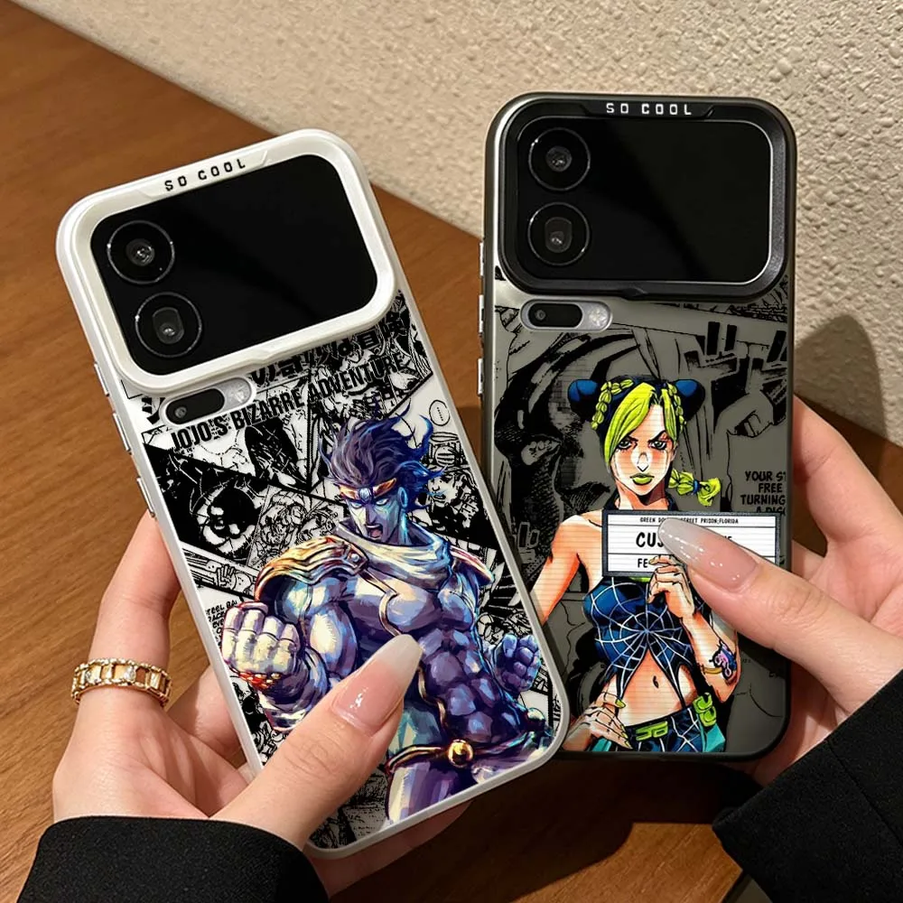 Фото Чехол для телефона J-JOJO Bizarre Adventure Anime для Xiaomi Mi 17 Pro Max 15 14 14T 13 13T 12 11 Ultra Lite, цветной, серебристый №4