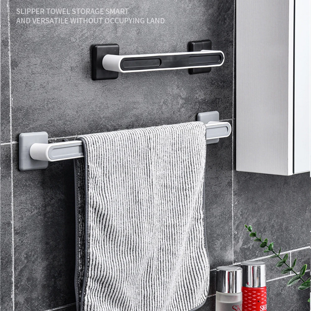 

Towel Bar Wall-mounted Bathroom Towel Organizer Storage Rack Does Not Take Up Space Towels Rack for Bathroom Accessories
